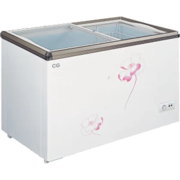 CG 330 Liter Flat Glass Chest Freezer