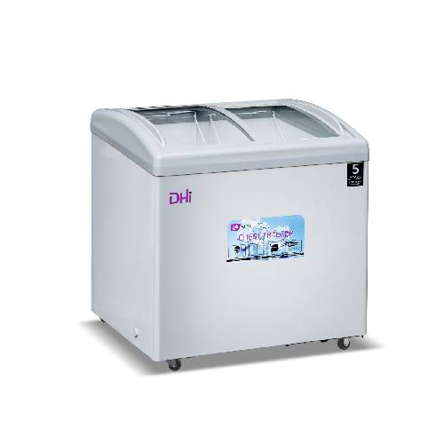 DHI 275L Curve Glass Chest Freezer