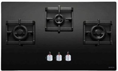 Elica 3 Burner Tempered Glass Gas Stove