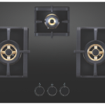 Elica 3 Burner Tempered Glass Gas Stove
