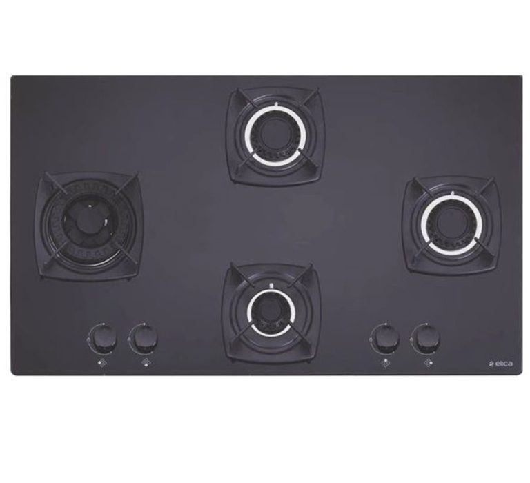 Elica 4 Burner Tempered Glass Gas Stove