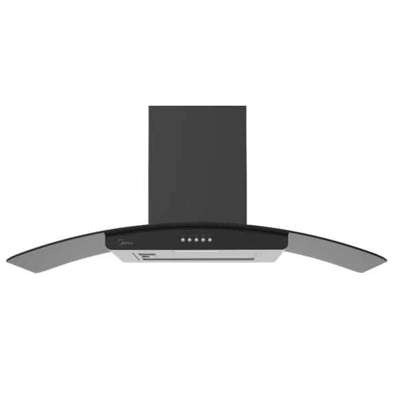 Midea 90 cm Curved Glass Kitchen Chimney
