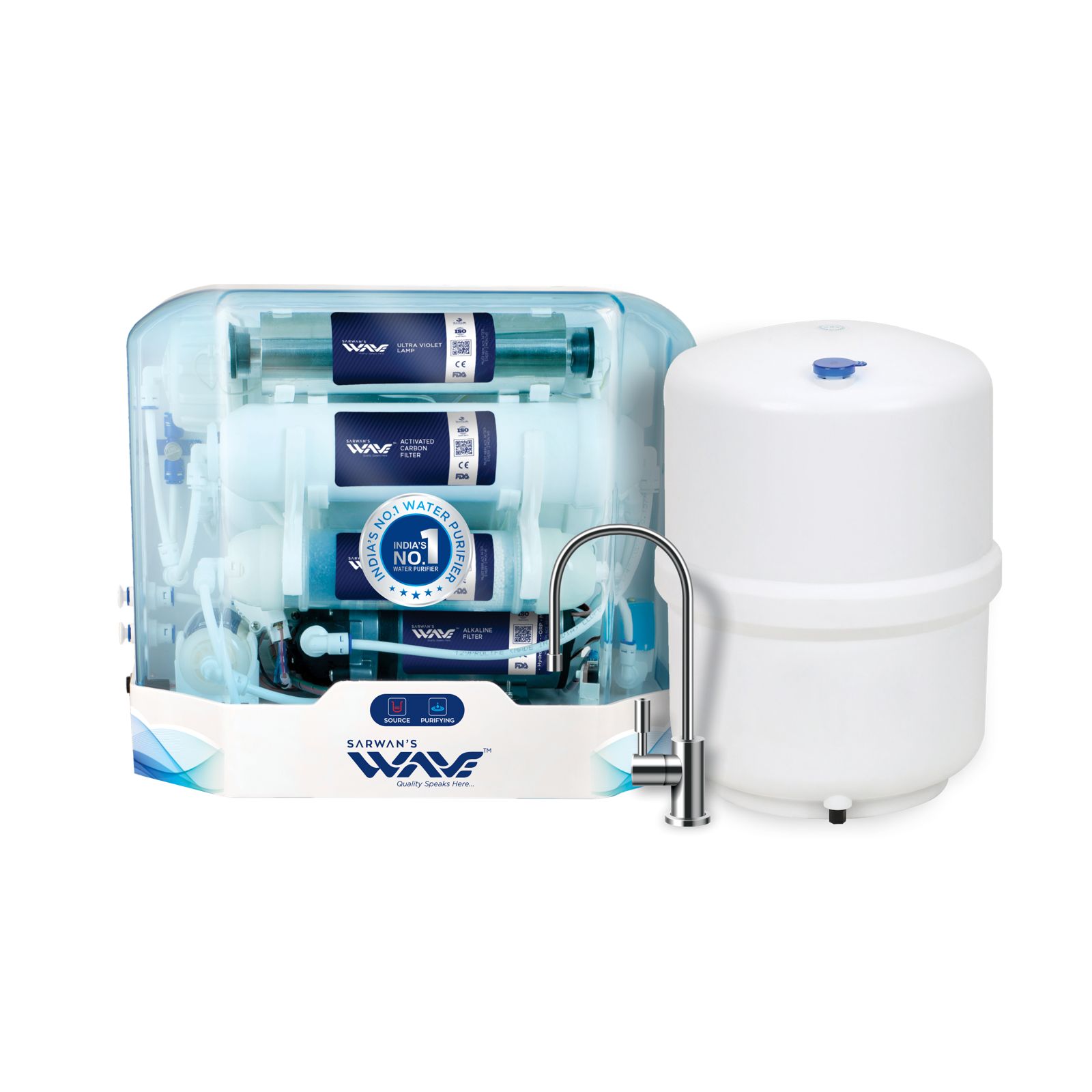 UNDER THE COUNTER WITH 4 GLN TANK_WAVE Wave Under the Counter Water Purifier