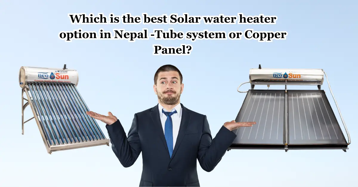 Solar water heater in Nepal