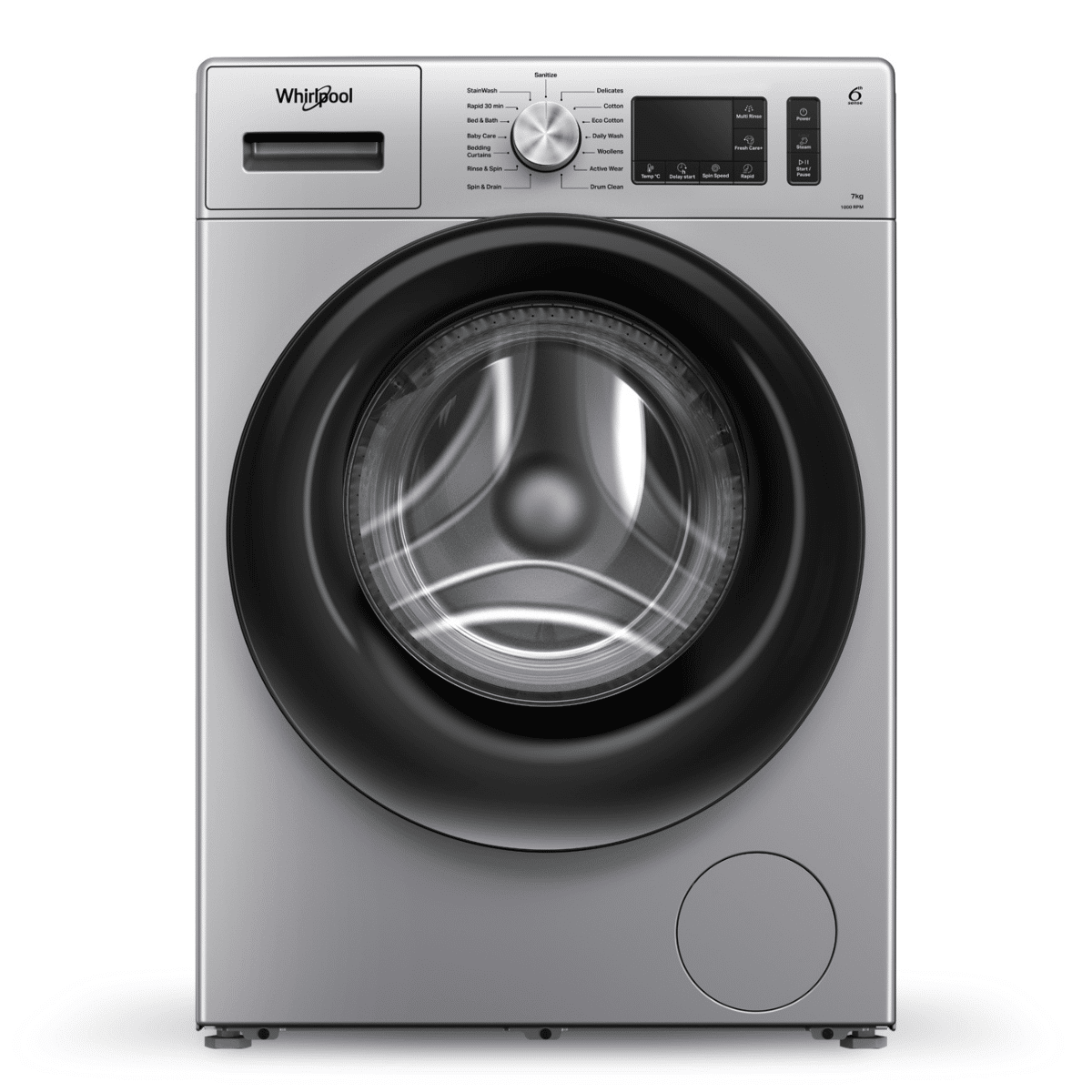 Whirlpool Xpert Care 7 Kg Inverter LED+Touch 5 Star Front Loading Fully Automatic Washing Machine Whirlpool Xpert Care 7 Kg Front Load Washing Machine