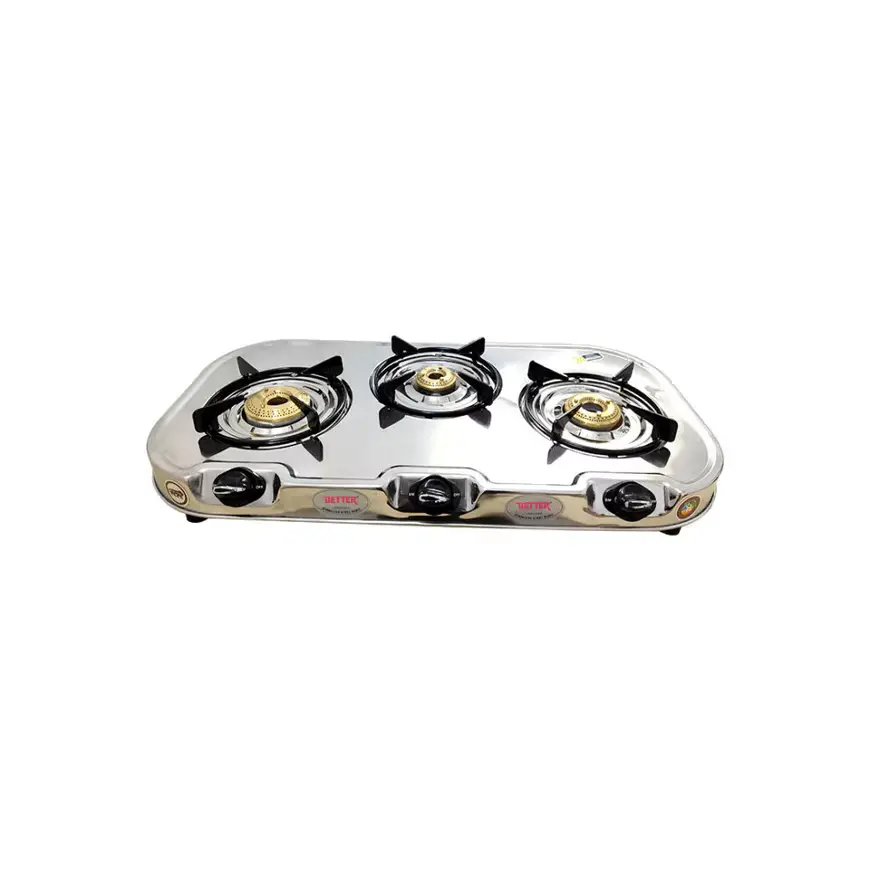 Better Glain 3 Burner Digital Indian LPG Gas Stove Better Glain 3 Burner Digital Indian LPG Gas Stove