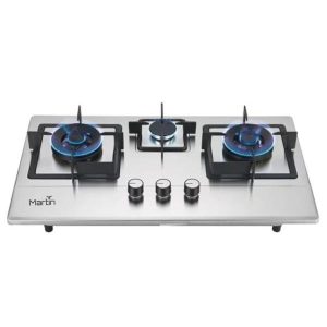 Martin 3 Burner Stainless Steel Gas Stove